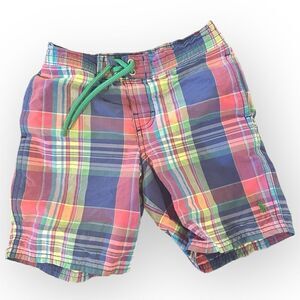 Ralph Lauren Tulum Plaid Swim Trunks Size 6